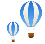 2 Hot Air Balloons 