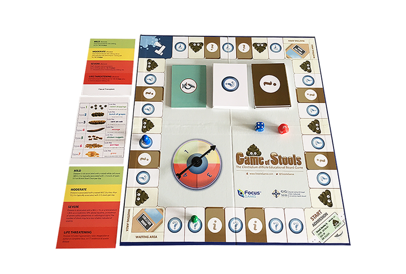 Picture of the opened board game