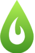 LibKey Nomad icon of green and white teardop shape