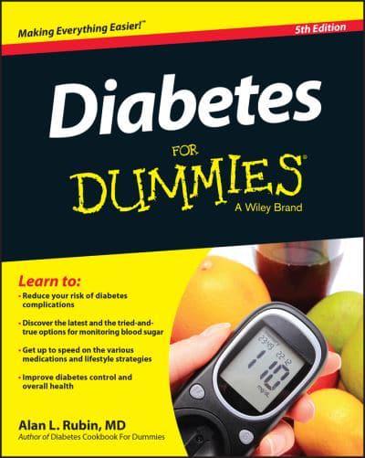 Cover of Diabetes for dummies (2015) by Alan L Rubin. ISBN: 9781119090724