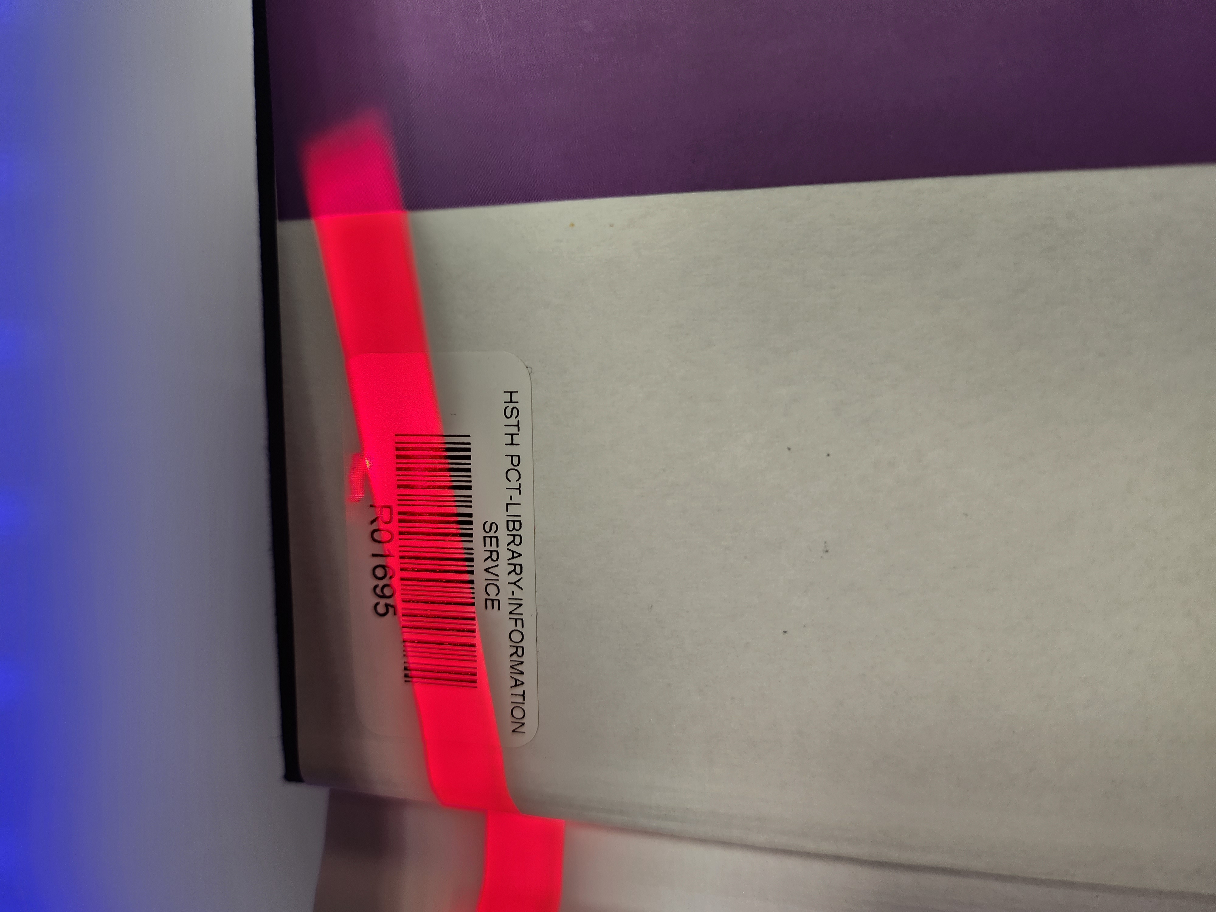 Image of a barcode being read