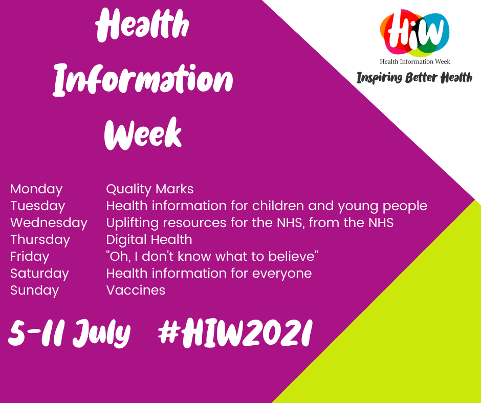 Health Information Week 5-11 July 2021 Daily Themes
